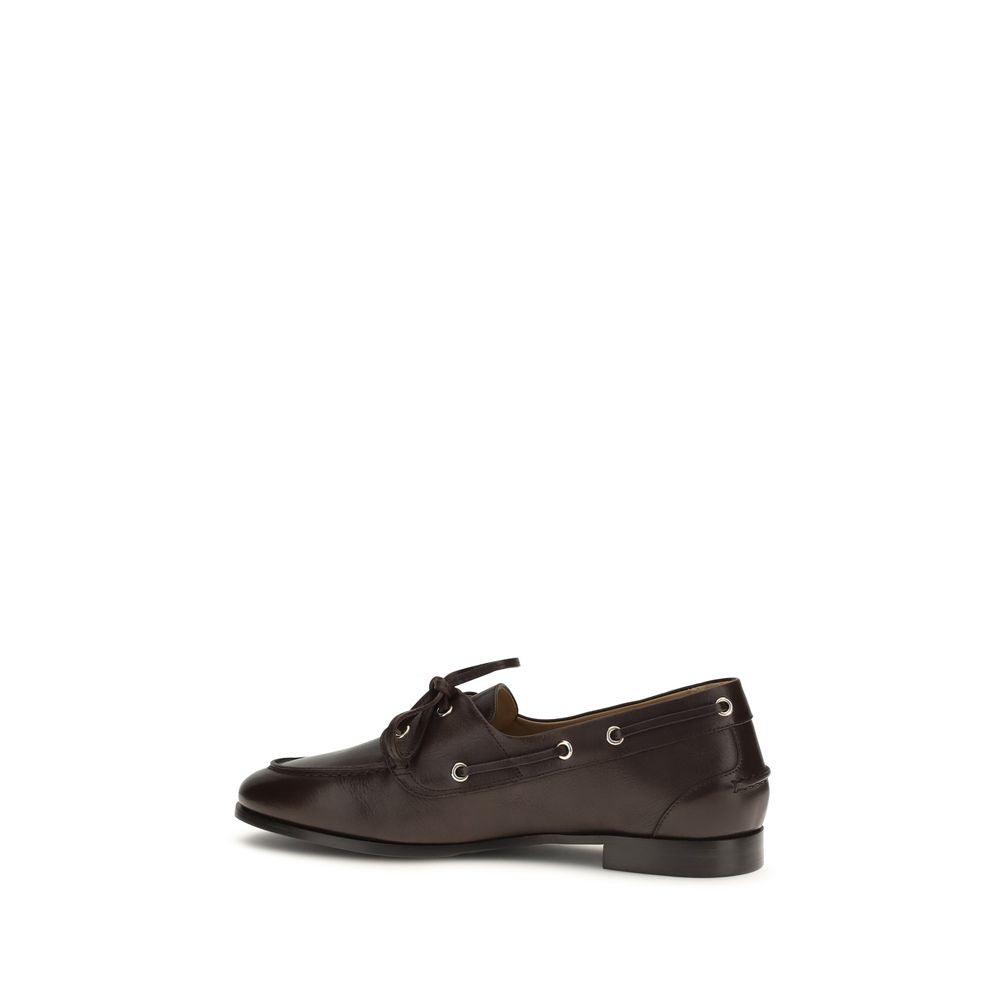 Calfskin Plume Loafers