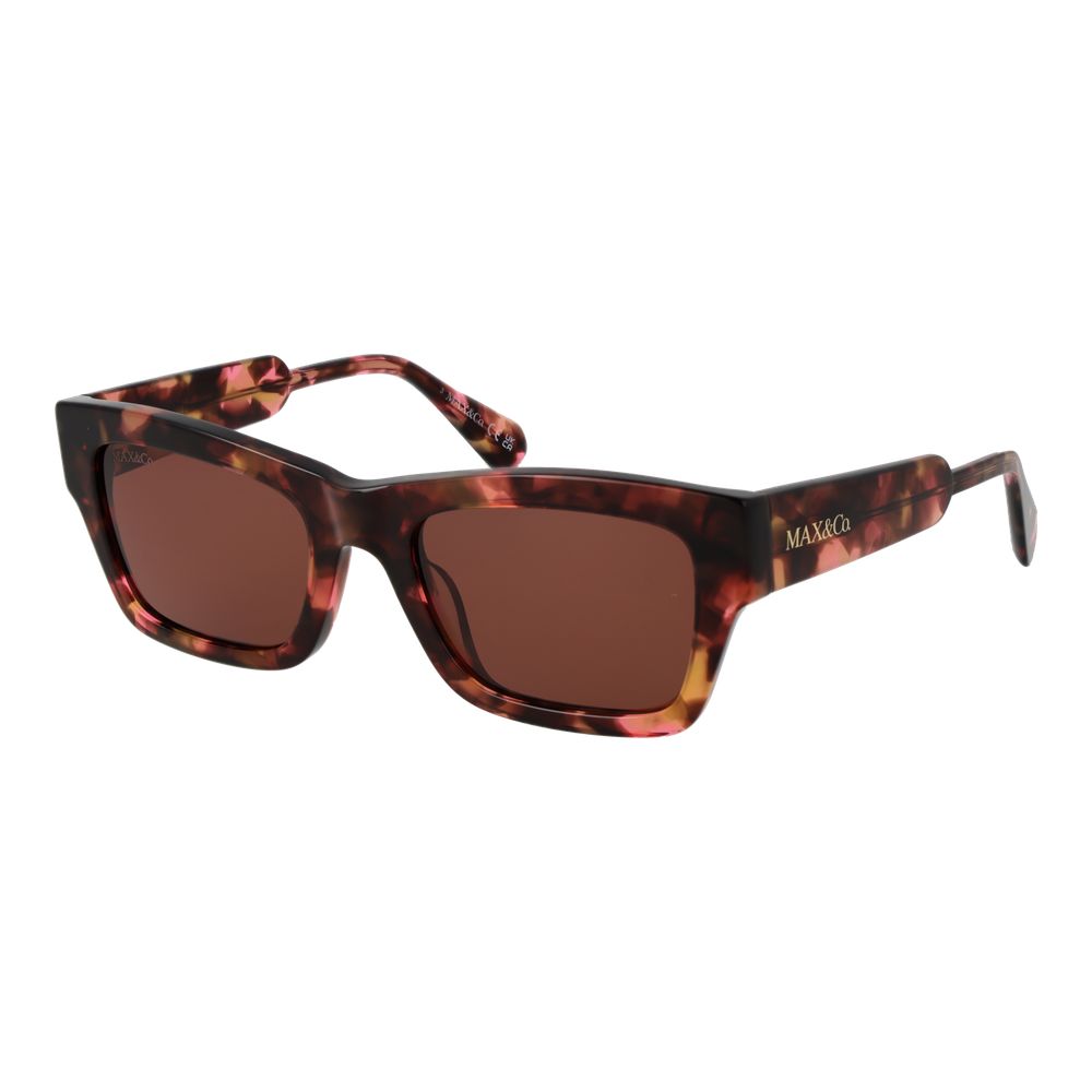 Multicolor Acetate Rectangle Sunglasses