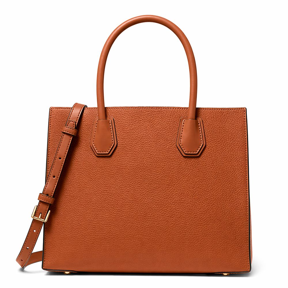 Brown Fur Mercer Large Handbag