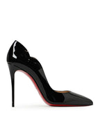 Black Patent Leather Hot Chick Pumps 100Mm