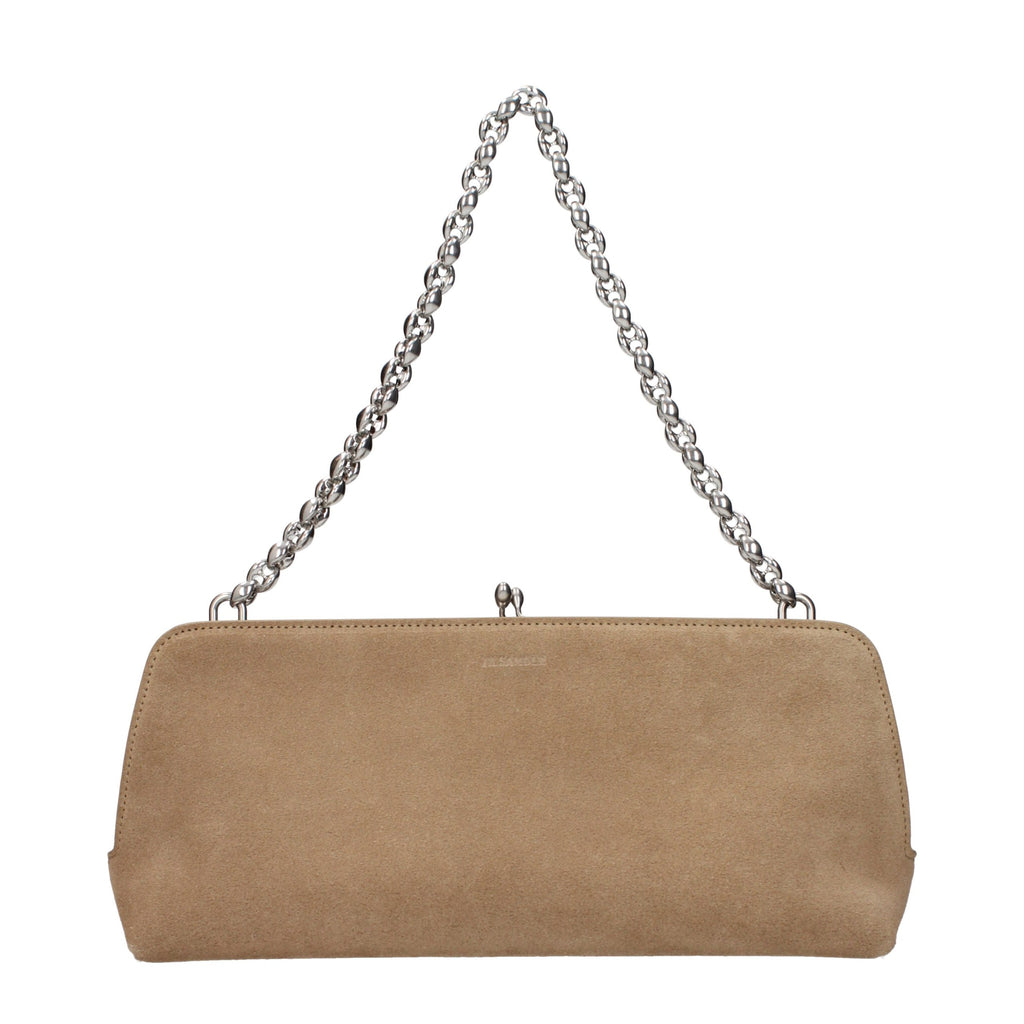 Beige Leather Handbag