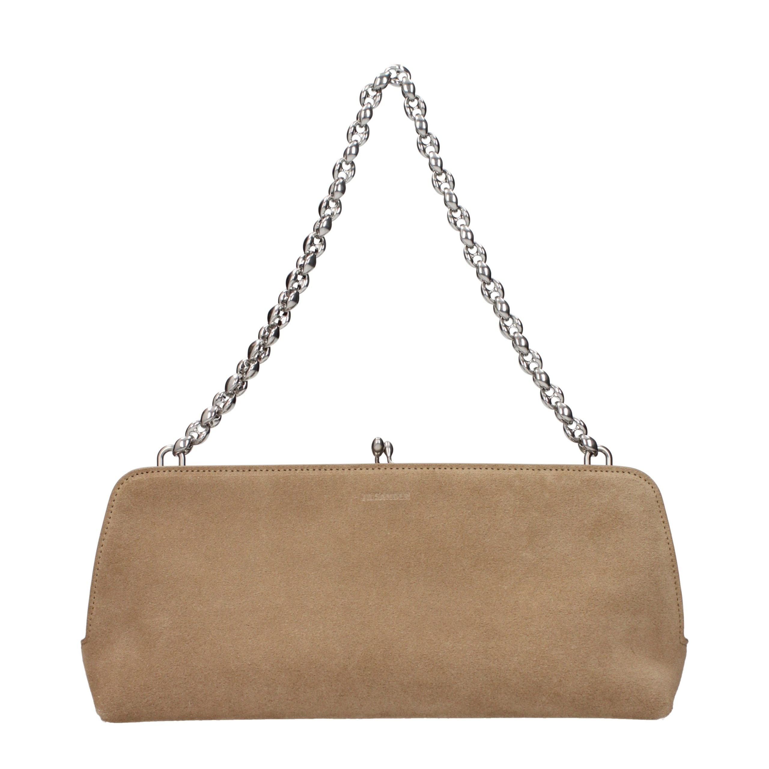 Beige Leather Handbag