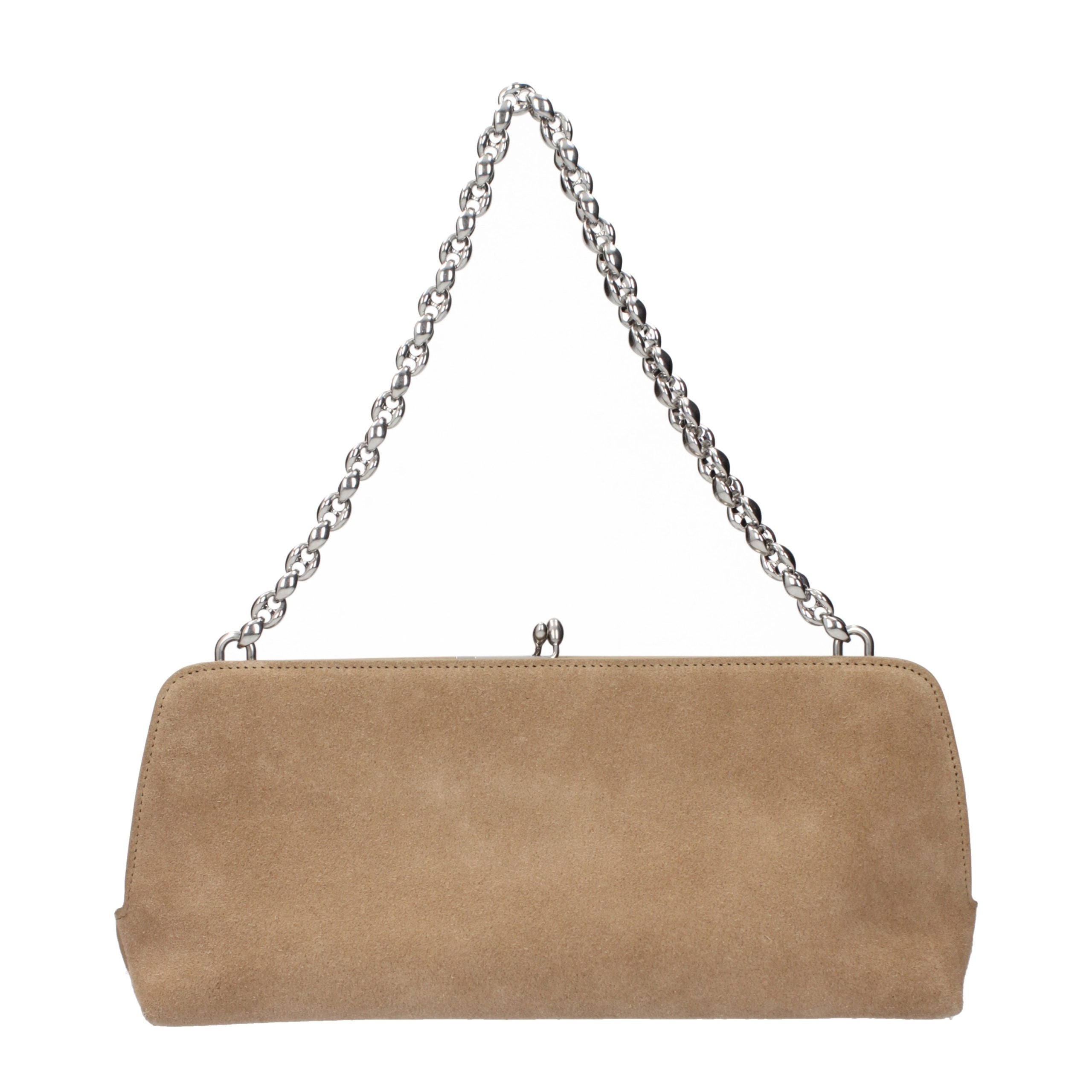 Beige Leather Handbag