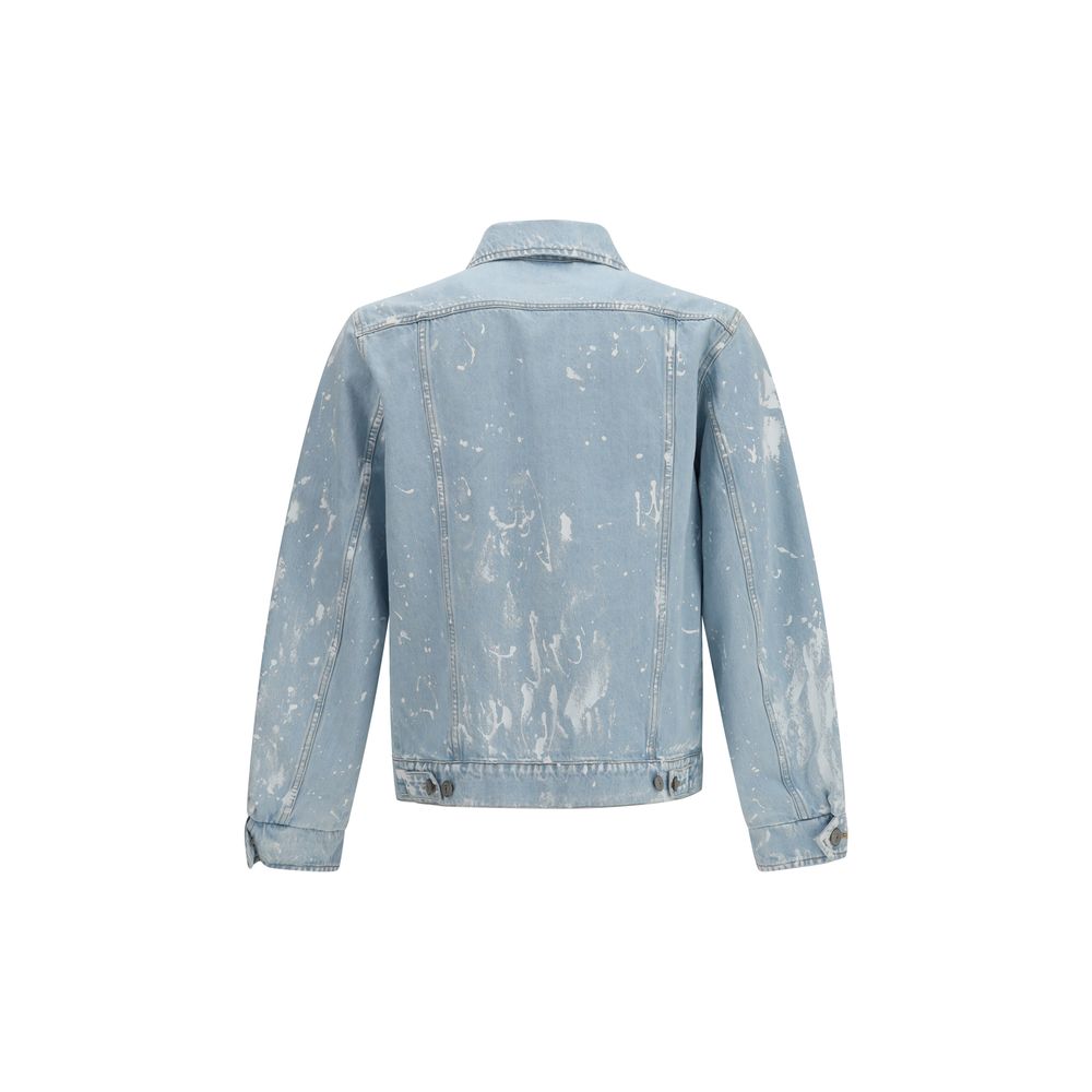 Cotton Paint-Effect Denim Jacket