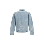 Cotton Paint-Effect Denim Jacket