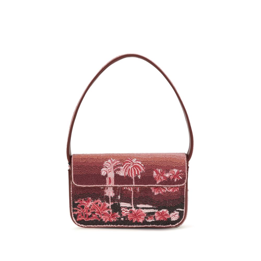 Tommy Faux Leather Shoulder Bag