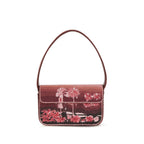 Tommy Faux Leather Shoulder Bag