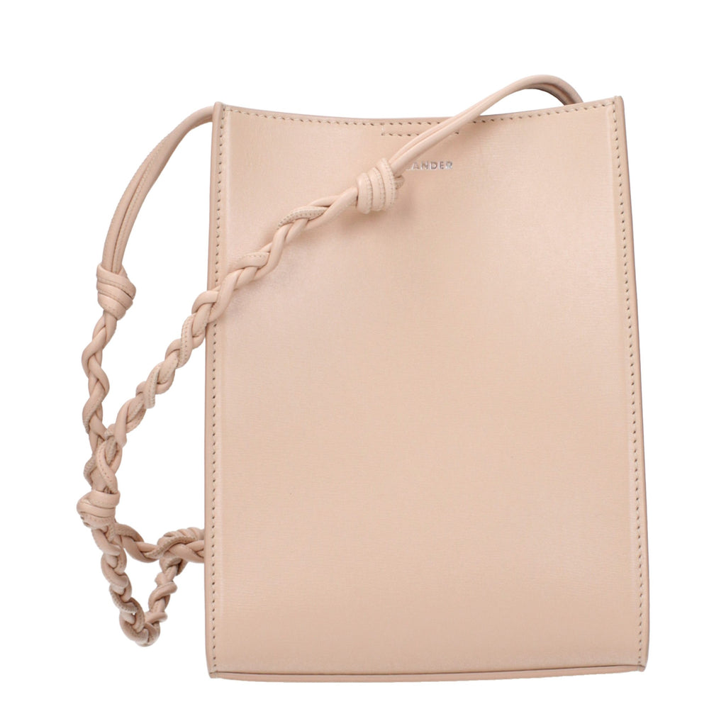 Pink Leather Crossbody Bag
