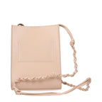 Pink Leather Crossbody Bag