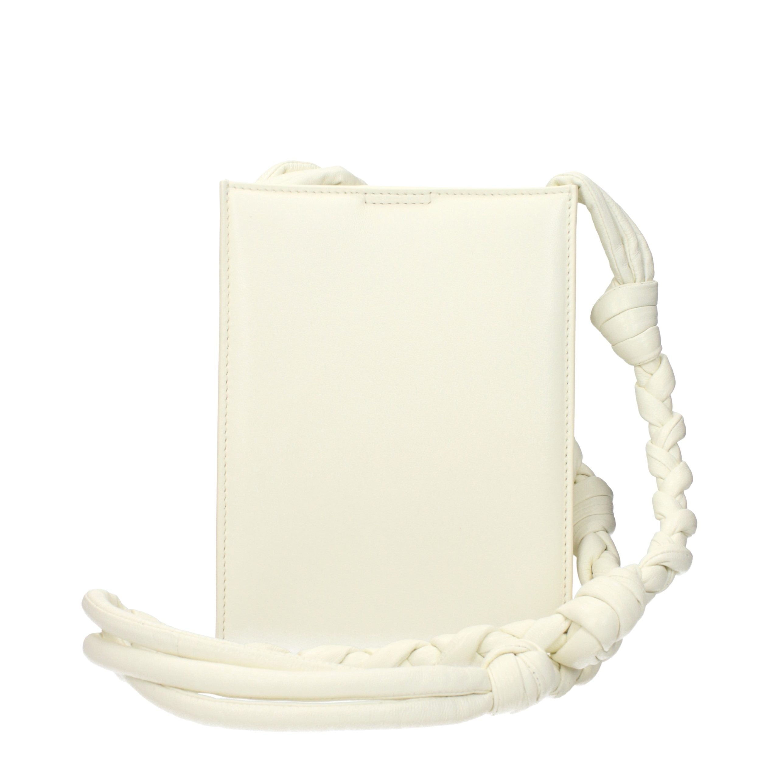 Classic White Leather Crossbody Bag