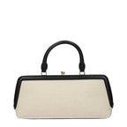 Beige Fabric Handbag