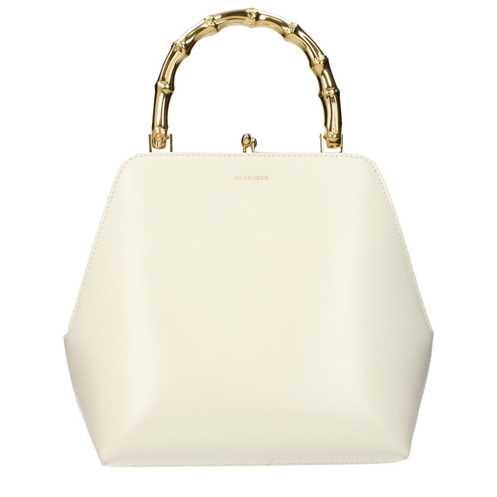 Beige Leather Handbag
