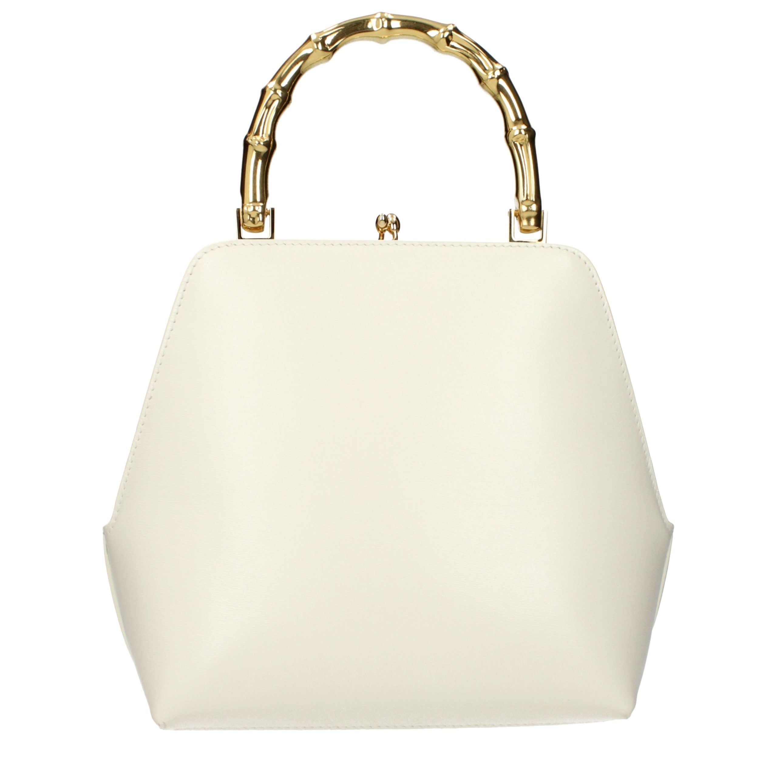 Beige Leather Handbag