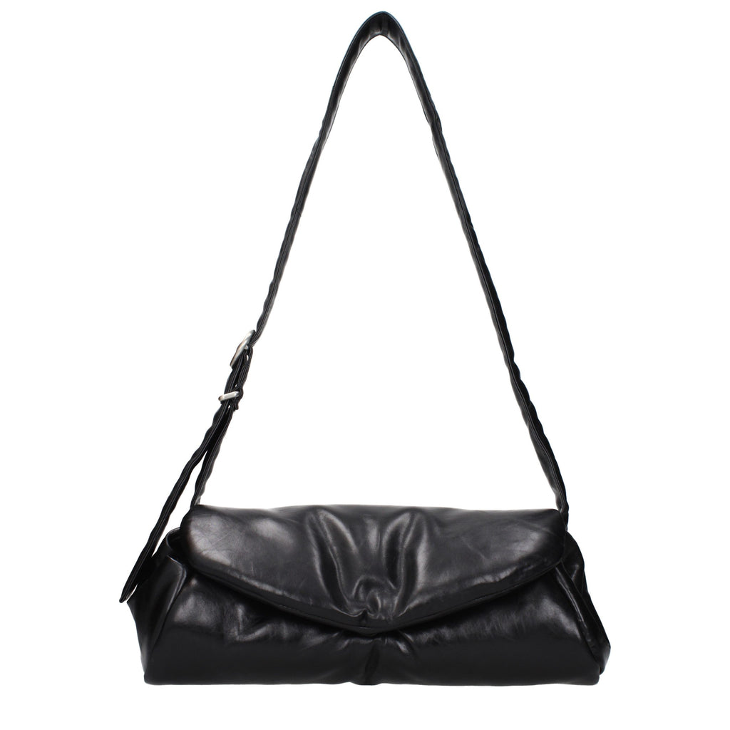Grained Leather Crossbody Bag