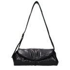 Grained Leather Crossbody Bag