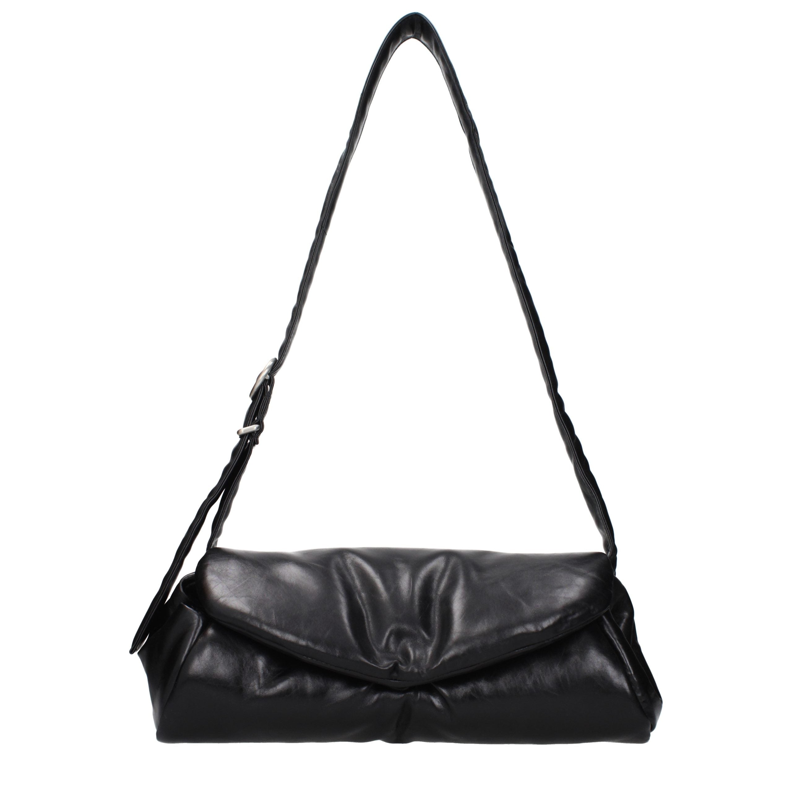 Grained Leather Crossbody Bag