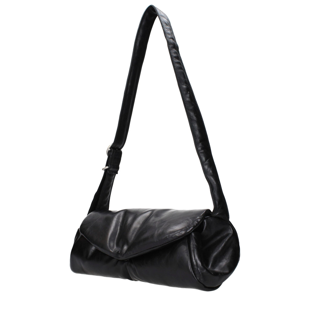 Grained Leather Crossbody Bag