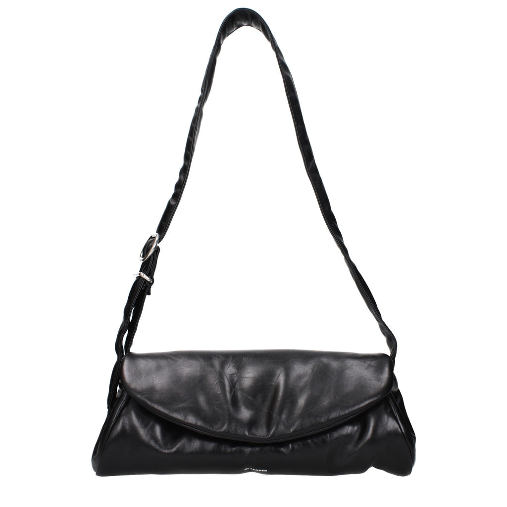 Classic Black Leather Crossbody Bag