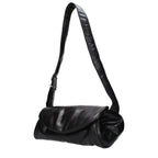 Classic Black Leather Crossbody Bag