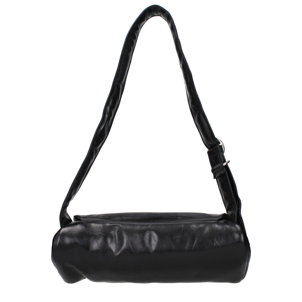 Classic Black Leather Crossbody Bag