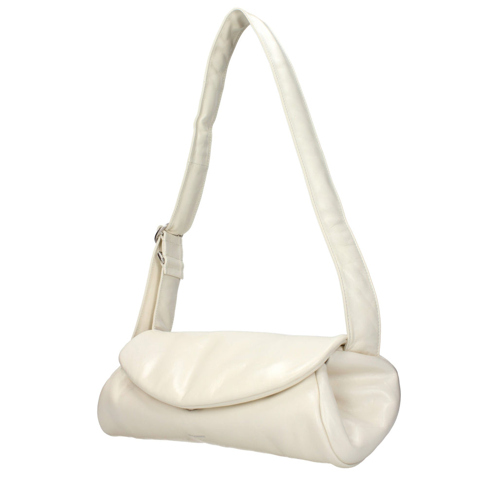 Beige Leather Crossbody Bag