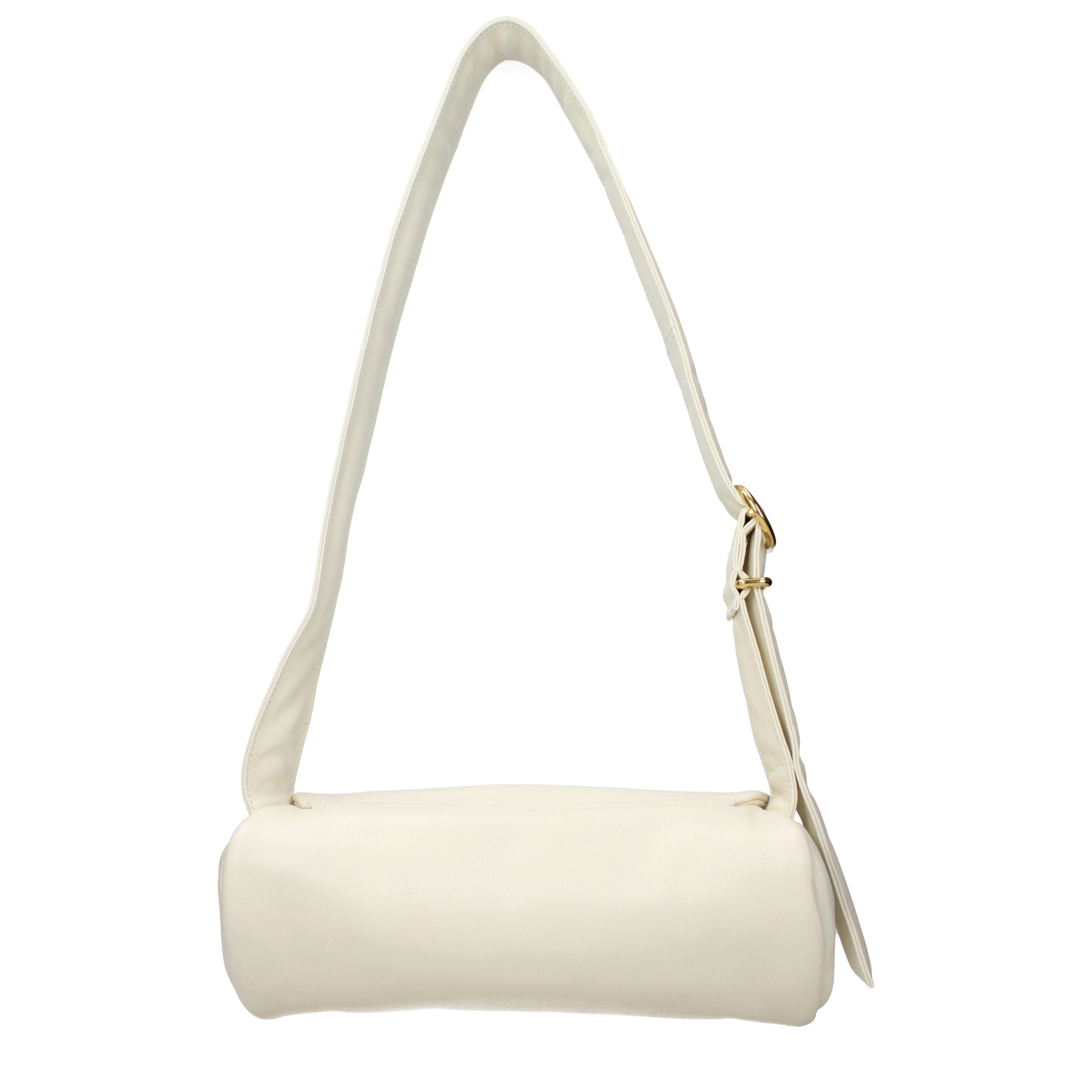 Beige Leather Crossbody Bag