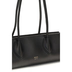 Large Black Nappa Lambskin Structured Handbag