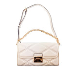 Beige Leather Serena Shoulder Bag