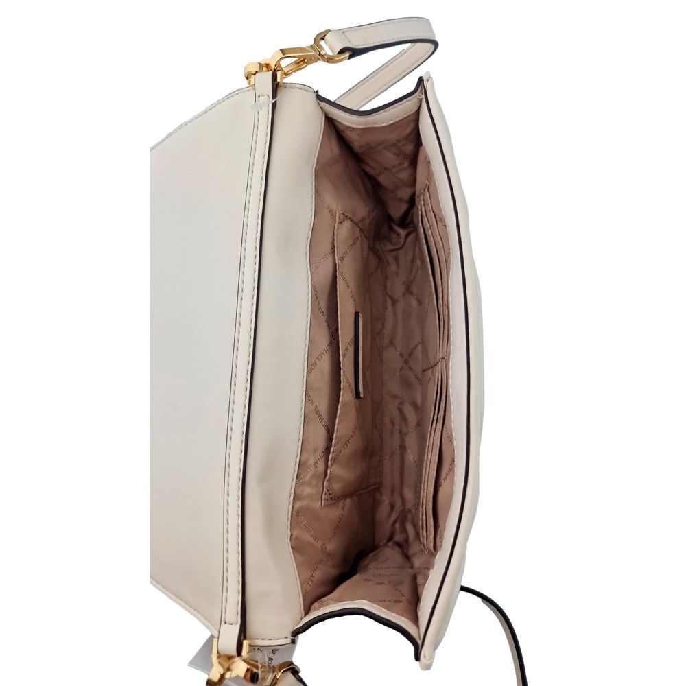 Beige Leather Serena Shoulder Bag