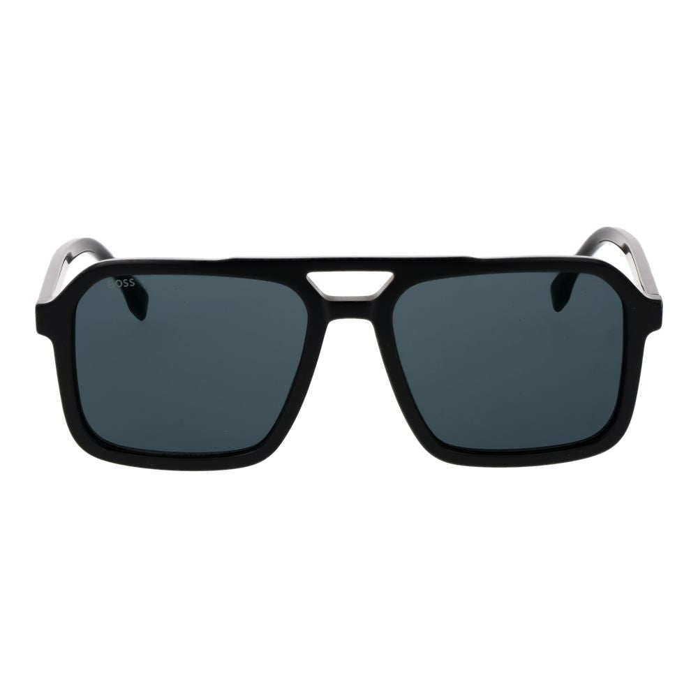 Black Acetate Aviator Sunglasses
