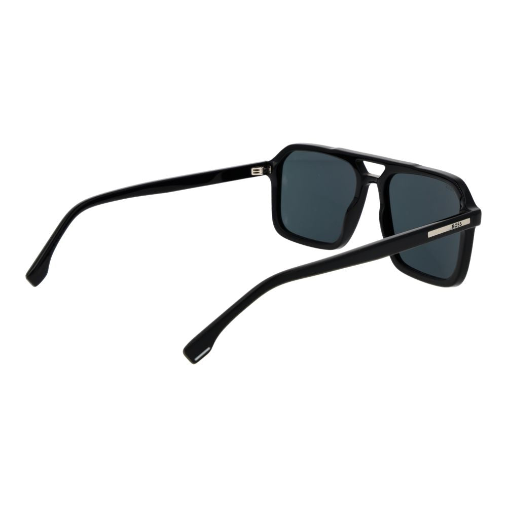 Black Acetate Aviator Sunglasses