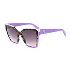 Purple Rectangle Acetate Sunglasses