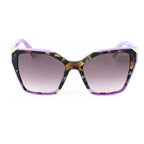 Purple Rectangle Acetate Sunglasses