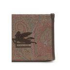Paisley Jacquard Medium Pouch Clutch Bag