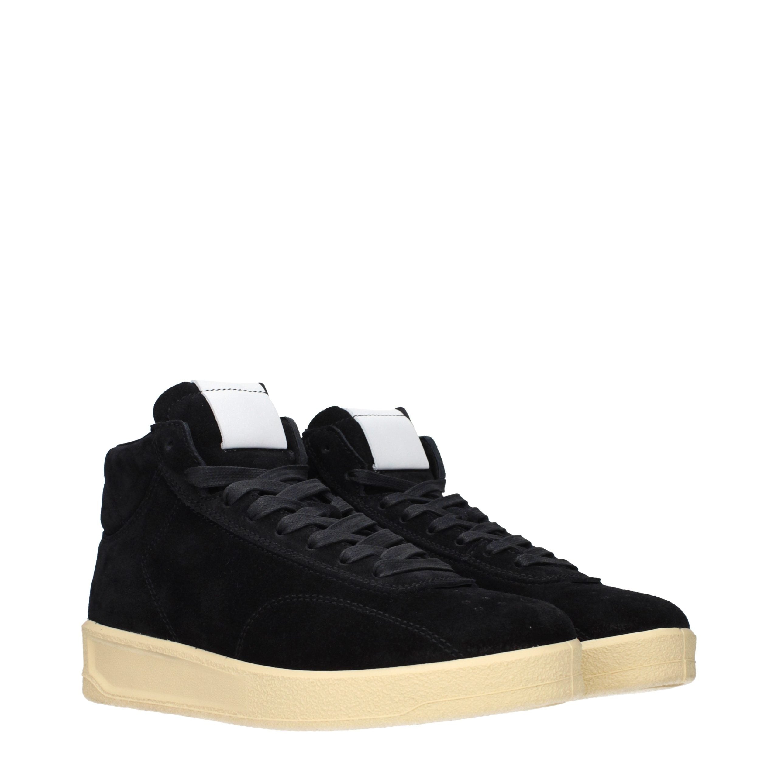 Black Suede High Top Sneakers