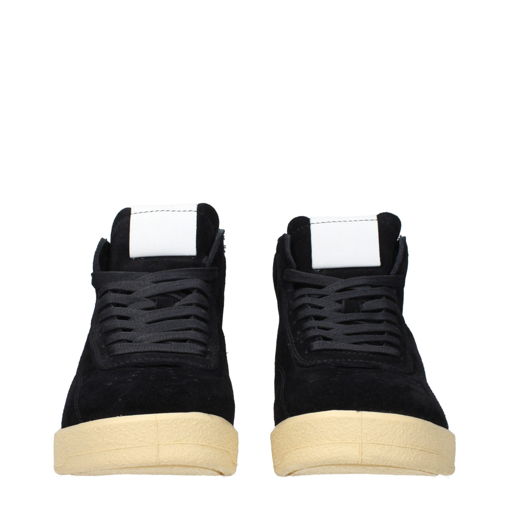 Black Suede High Top Sneakers