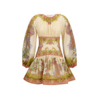 Indra Silk-Cotton Mini Dress