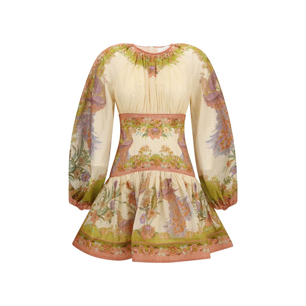 Indra Silk-Cotton Mini Dress