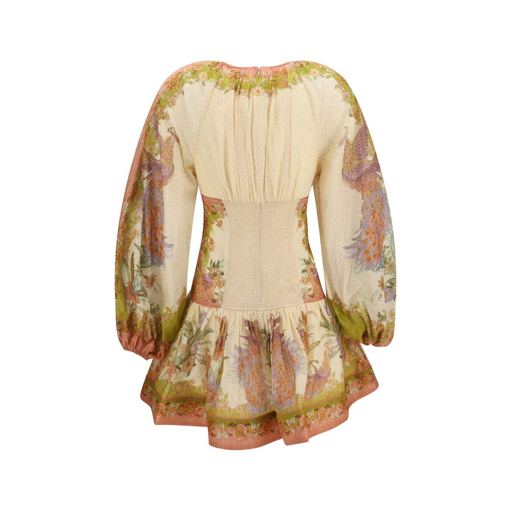 Indra Silk-Cotton Mini Dress