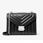 Black Fur Whitney Shoulder Bag