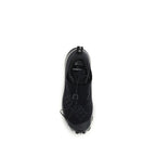 Black Nylon Athletic Sneakers