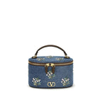 Denim VLogo Signature Vanity Handbag