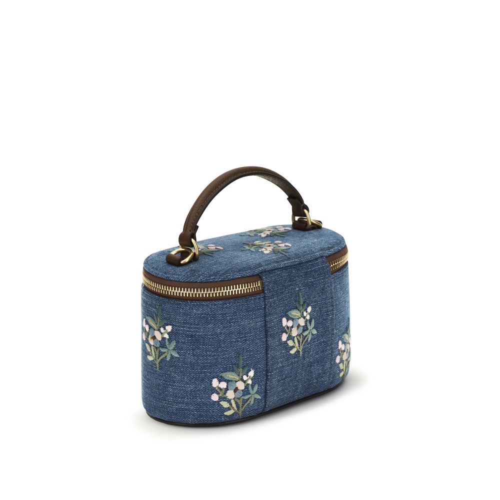 Denim VLogo Signature Vanity Handbag