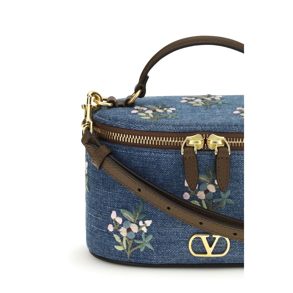 Denim VLogo Signature Vanity Handbag