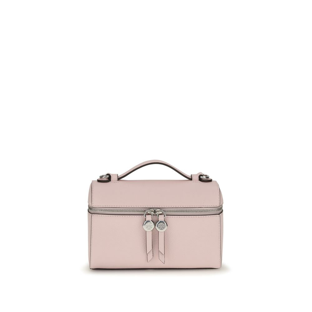 Multicolor Pebbled Calf Leather Mini Romy Slim Top Handle Bag