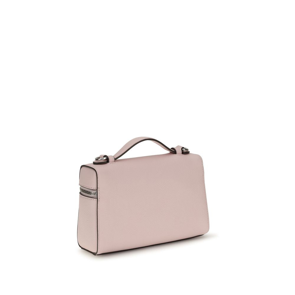 Multicolor Pebbled Calf Leather Mini Romy Slim Top Handle Bag