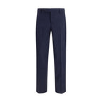 Dark Blue Wool Tailored Pants