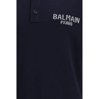Blue Merino Wool Polo Shirt
