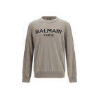 Bicolor Merino Wool Crewneck Sweatshirt
