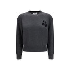 Gray Wool and Cotton Blend Lanta Sweater